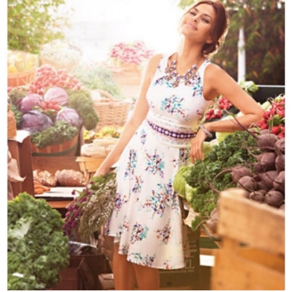 NWT Eva Mendez for NY & Co Floral Dress Size 10